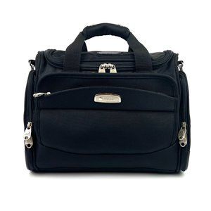 Delsey Carry on Bag Soft Duffel Luggage Weekender Traveler Shoulder Strap Black